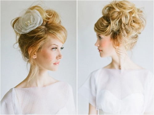 Messy Top knot haristyles