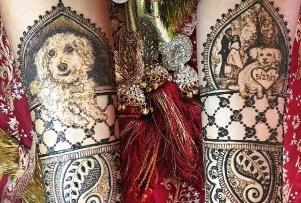 Include Your Pet in The Mehndi Design