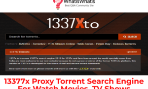 13377x Proxy Torrent Search Engine For Watch Movies, TV Shows