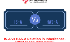 IS-A Vs HAS-A Relation in Inheritance- What Is The Difference?