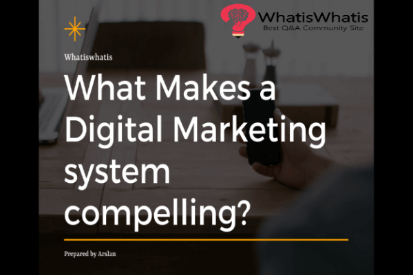 What Makes Digital Marketing System Compelling? What Components Are Influencing Their Functionality?