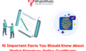 10 Important Facts You Should Know About Digital Signature Online Certificate