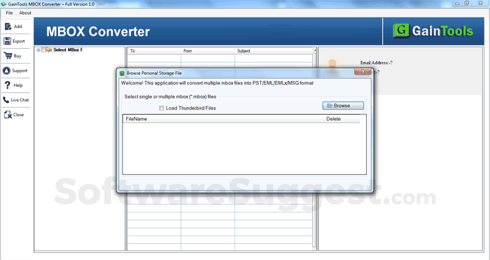 GainTools MBOX Converter