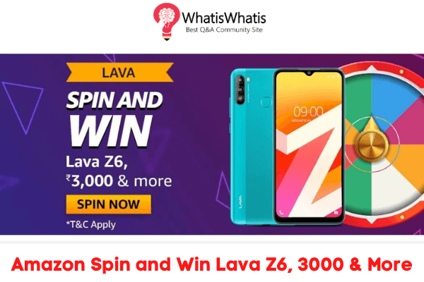 Amazon Spin and Win Lava Z6 Quiz Answers